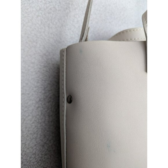 NEW Portland Leather Goods 'Almost Perfect' Mini Crossbody Tote Bone/Off White - Picture 4 of 11